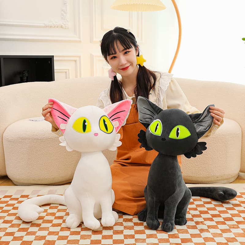 猫ぬいぐるみ 白色 魔法の瞳を持つ妖精猫ぬいぐるみ
