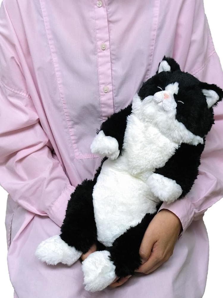 猫ぬいぐるみ グレー もふもふ夢ねこ ぬくぬく抱きまくら