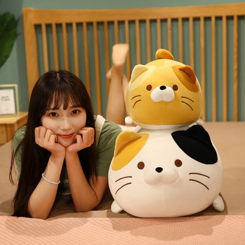猫ぬいぐるみ もちもち抱き猫 癒しのまどろみ