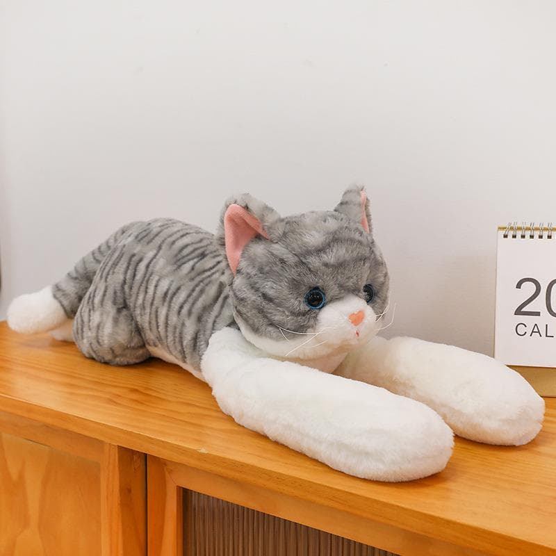 猫ぬいぐるみ 茶色 ふわもふ抱き枕ねこちゃん