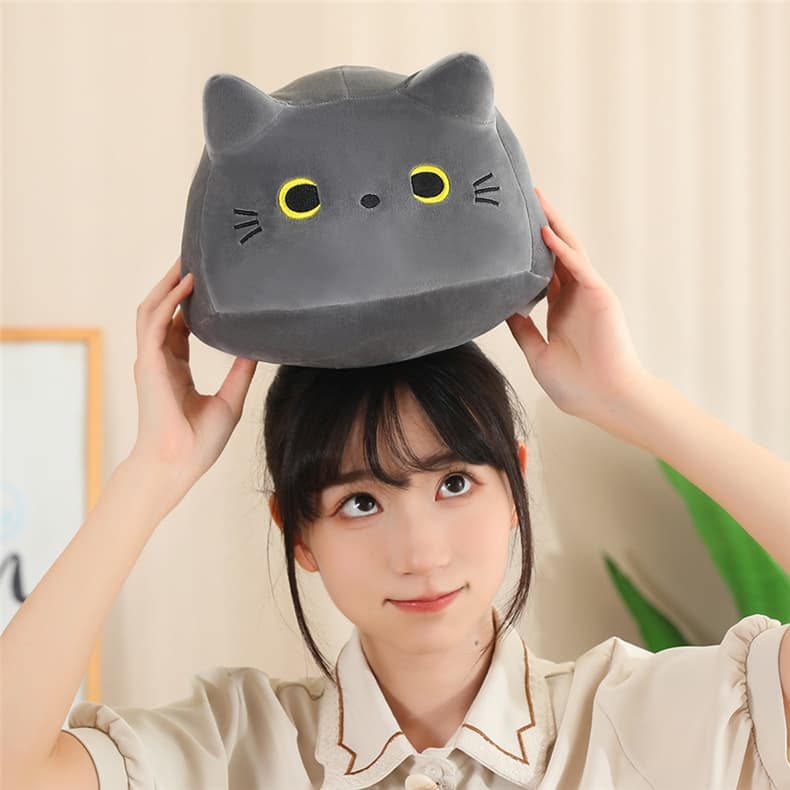 猫ぬいぐるみ 丸顔のもちにゃん