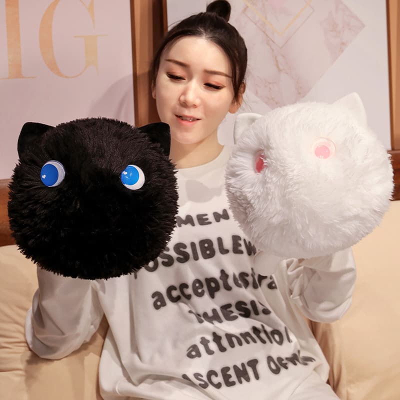 猫ぬいぐるみ 雪の妖精ぽんぽん
