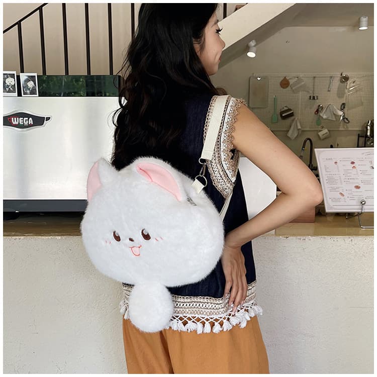 猫ぬいぐるみ もちもち笑顔のにゃんこクッション