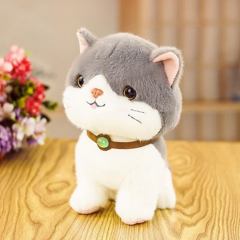 猫ぬいぐるみ ふわもふ まんまる子猫ちゃん