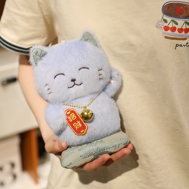猫ぬいぐるみ 福招き笑顔の招き猫