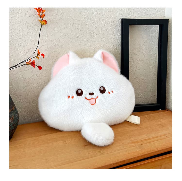 猫ぬいぐるみ もちもち笑顔のにゃんこクッション