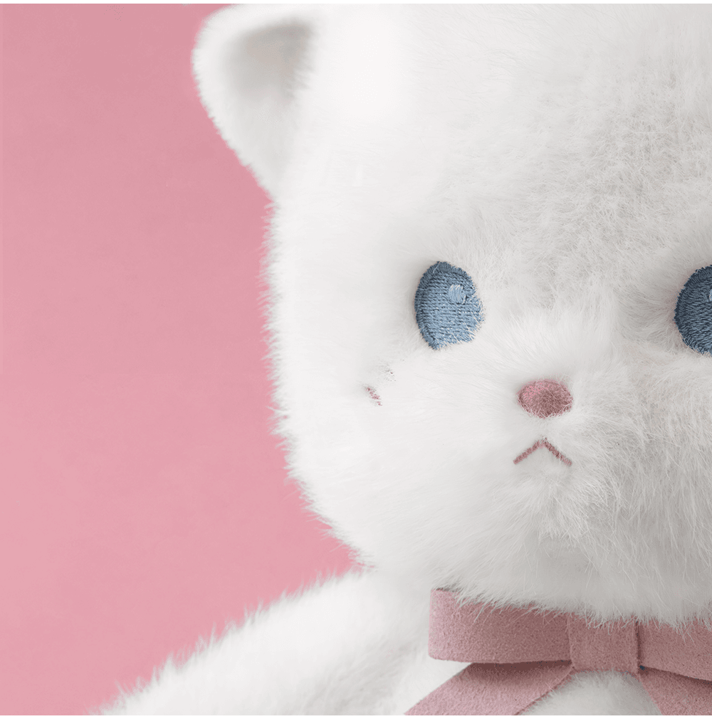 猫ぬいぐるみ ふわもこ天使のにゃんこ