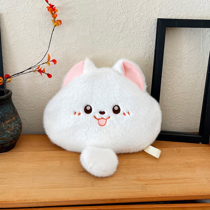 猫ぬいぐるみ もちもち笑顔のにゃんこクッション