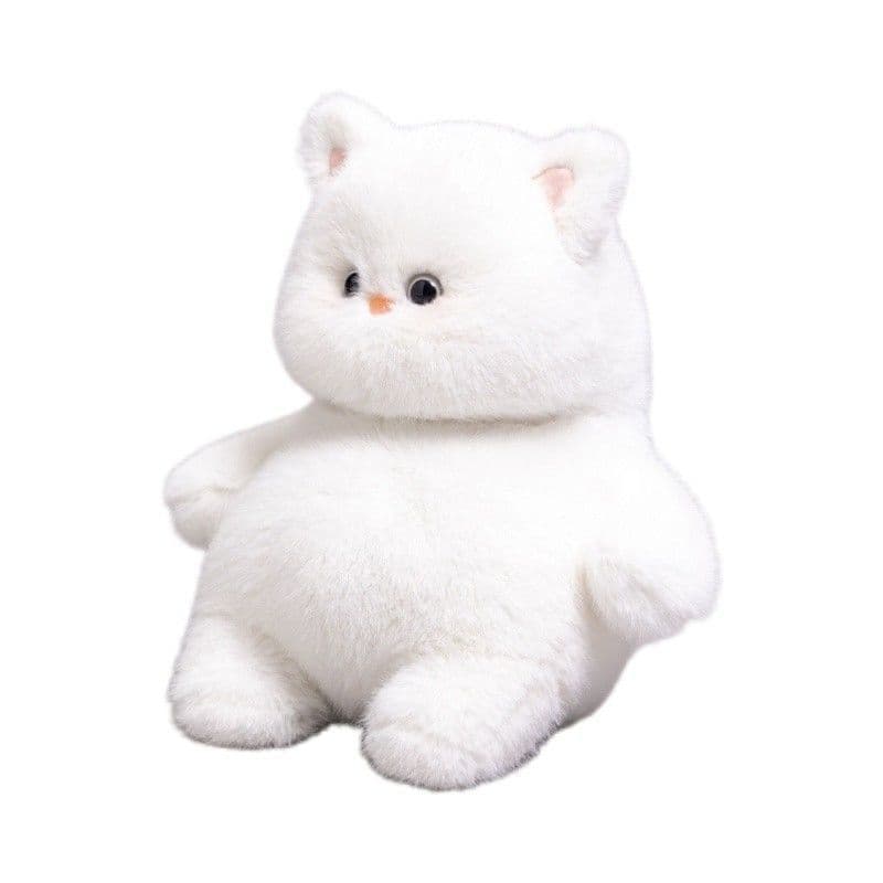 猫ぬいぐるみ ふわもこ雪ねこ