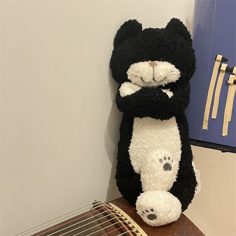 可愛い黒色猫ぬいぐるみバッグ 韓国風プレゼント