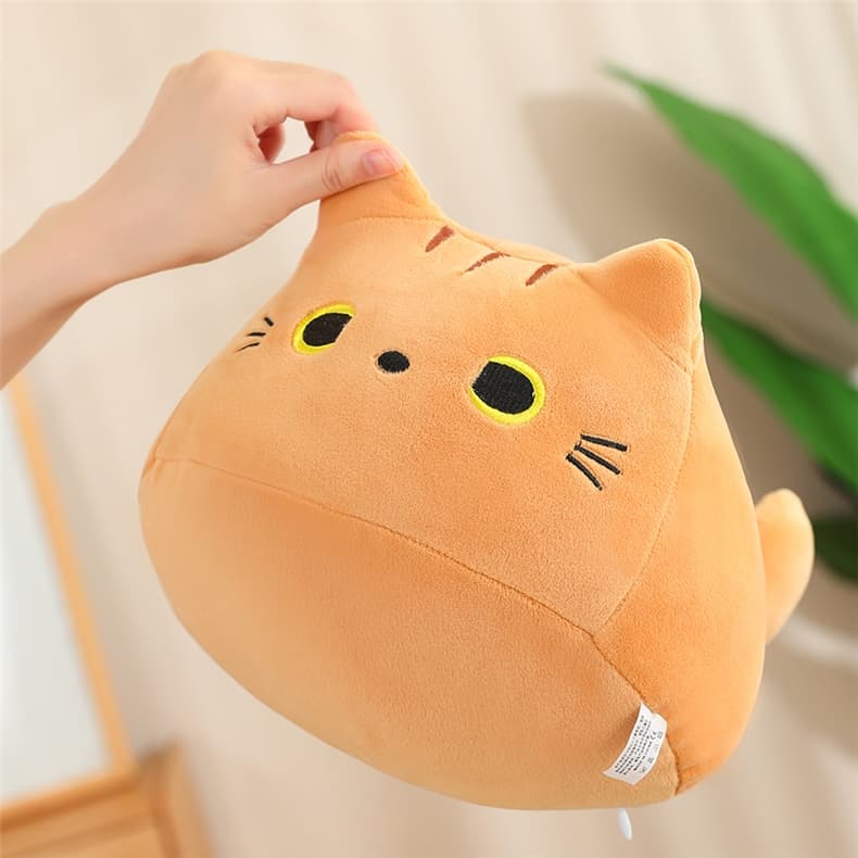 猫ぬいぐるみ 丸顔のもちにゃん