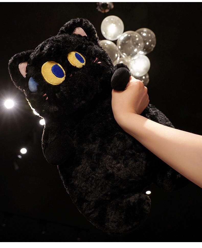 猫ぬいぐるみ 黒猫 夜空の瞳もふもふ黒猫ちゃん