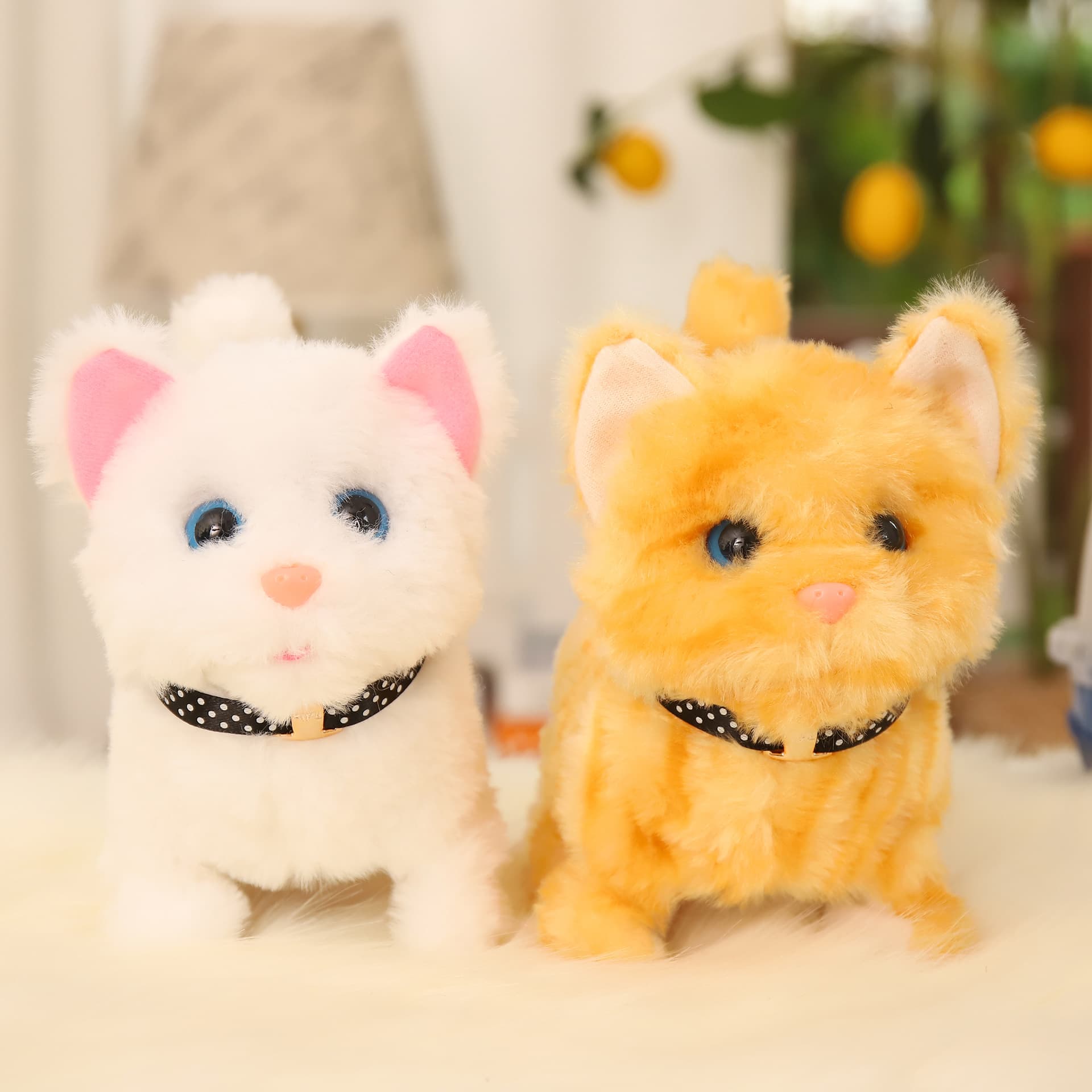 猫ぬいぐるみ ふわふわ座り子猫のお座りぬいぐるみ
