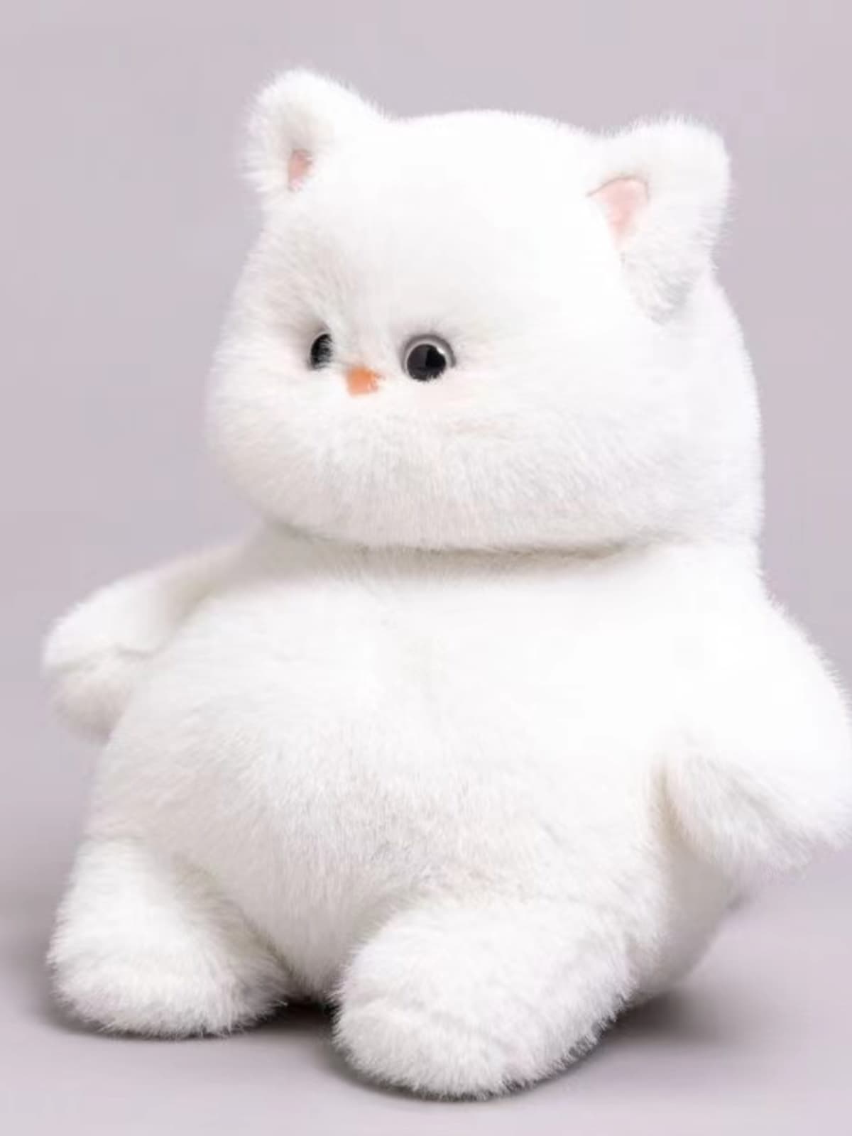 猫ぬいぐるみ 白色 ふわもち雪猫ちゃん