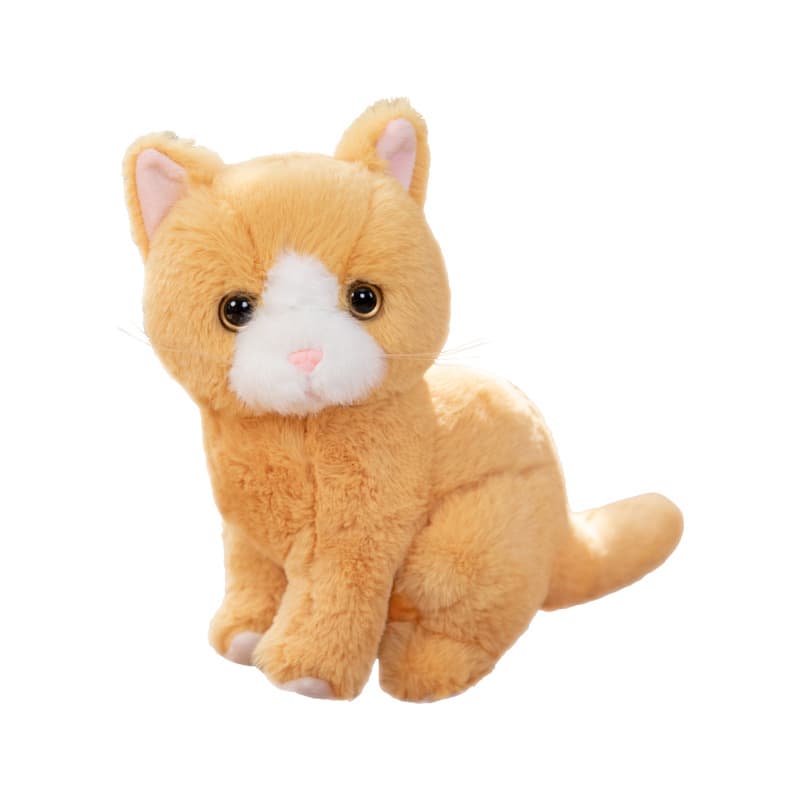 猫ぬいぐるみ 茶色 ふわもふ茶トラ子猫のぬいぐるみ
