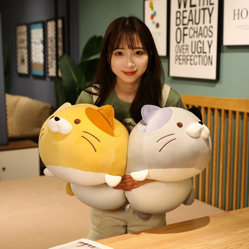 猫ぬいぐるみ もちもち抱き猫 癒しのまどろみ