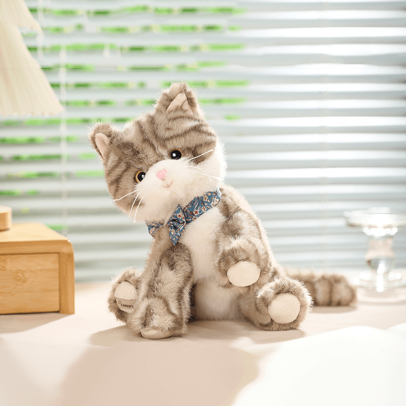 猫ぬいぐるみ 茶色 ふわもふ子猫のなかよしぬいぐるみ
