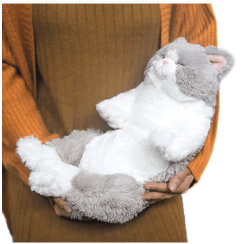 猫ぬいぐるみ グレー もふもふ夢ねこ ぬくぬく抱きまくら