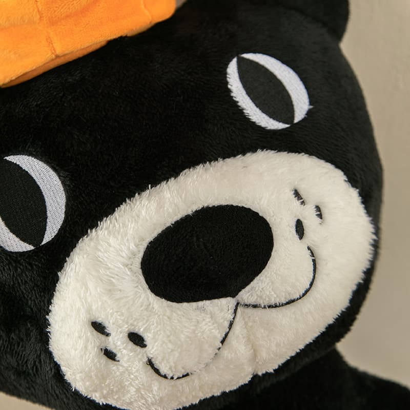 猫ぬいぐるみ 黒猫 おすまし黒猫のふわもちぬいぐるみ