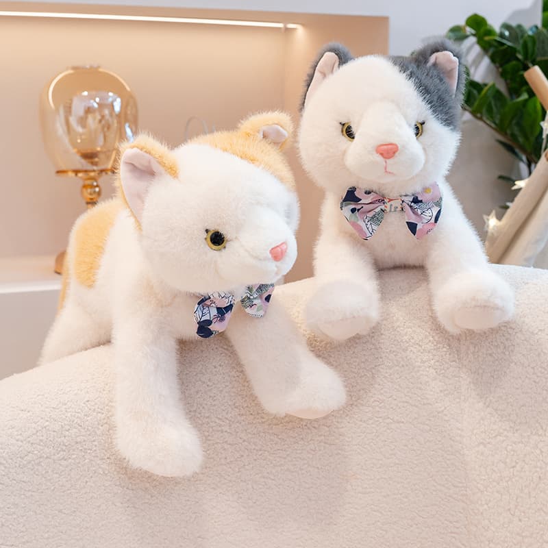 猫ぬいぐるみ グレー ふわもふ風見ちゃん