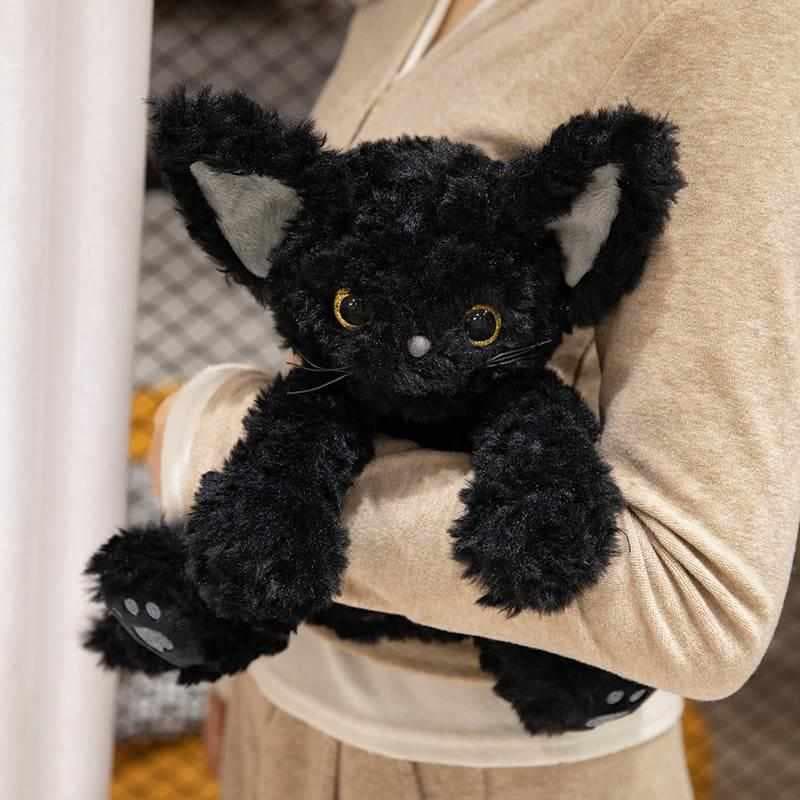 猫ぬいぐるみ 黒猫 もふもふ魔法の子猫ぬいぐるみ