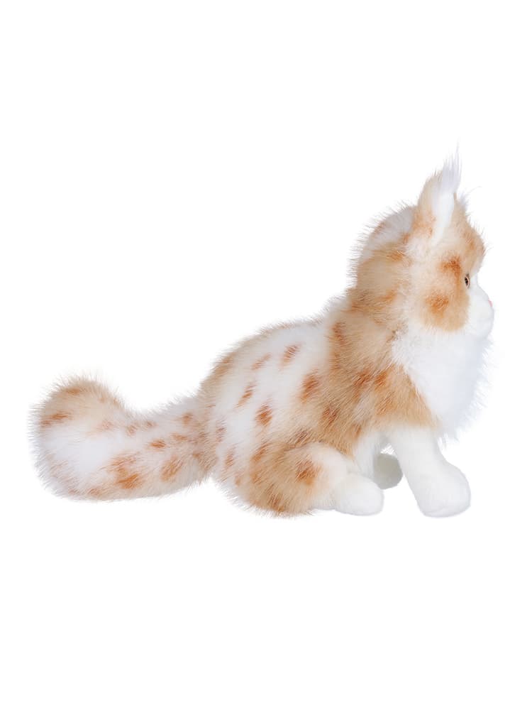 猫ぬいぐるみ 茶色 ふわもこ三毛ねこ