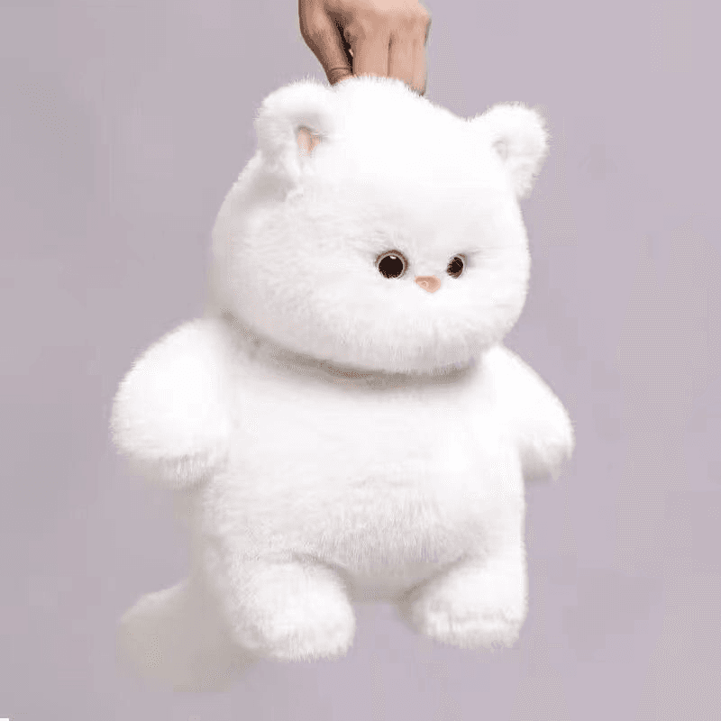 猫ぬいぐるみ ふわもち雪ねこ