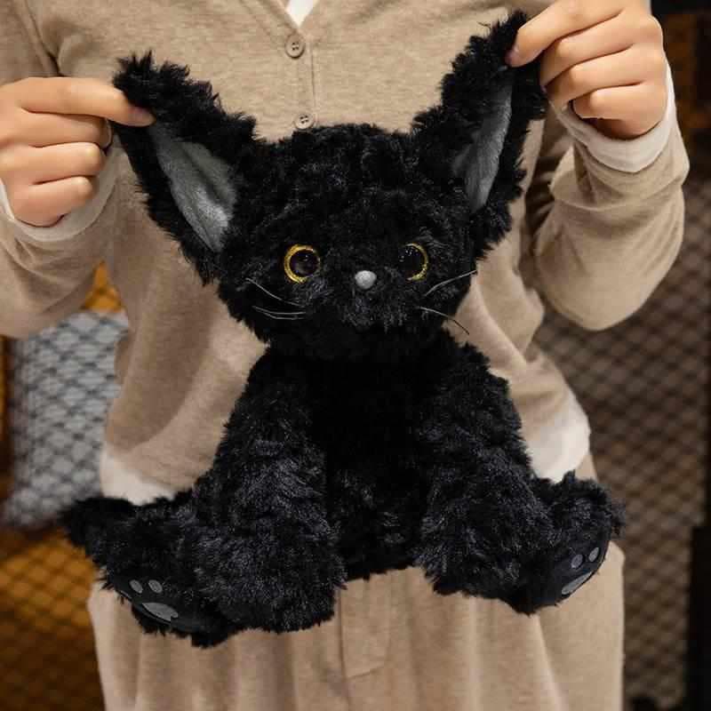 猫ぬいぐるみ 黒猫 もふもふ魔法の子猫ぬいぐるみ