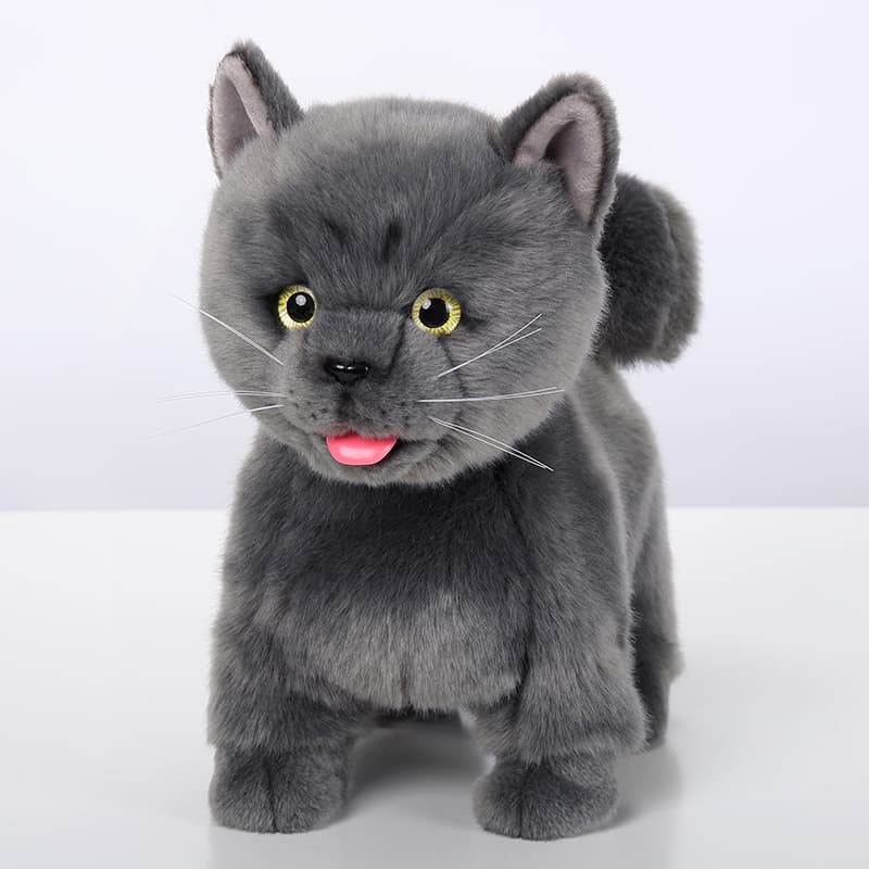 猫ぬいぐるみ 茶色 もふもふ癒し子猫