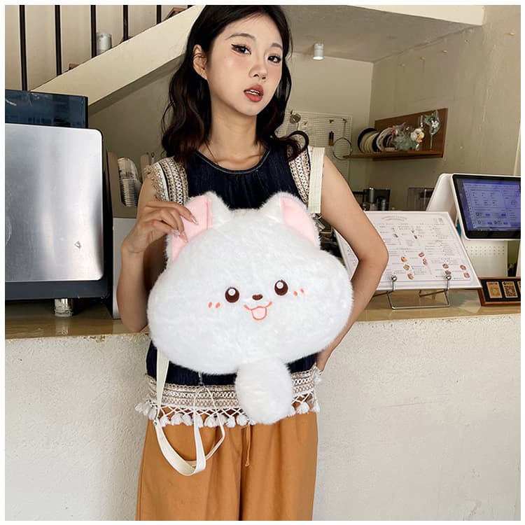猫ぬいぐるみ もちもち笑顔のにゃんこクッション