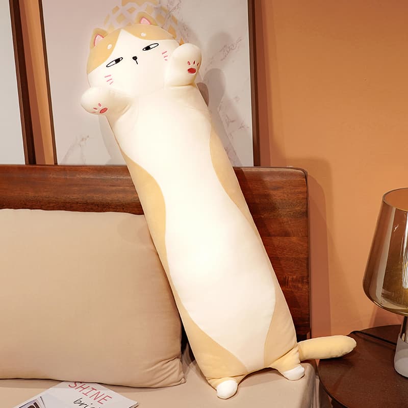 猫ぬいぐるみ おやすみ猫ちゃん添い寝クッション