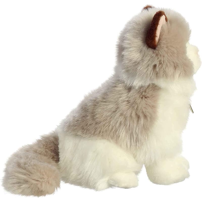 猫ぬいぐるみ グレー ふわもこ癒し仔猫のぬいぐるみ