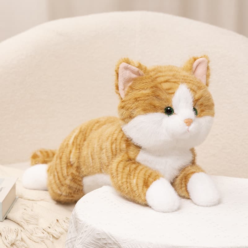 猫ぬいぐるみ トラ茶子猫のお座りぬいぐるみ