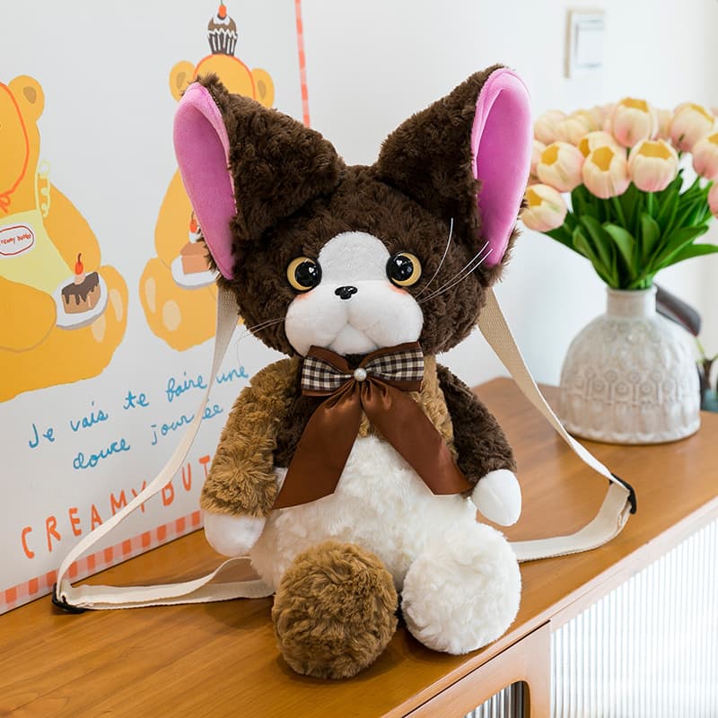猫ぬいぐるみ ふわもこ リボン紳士