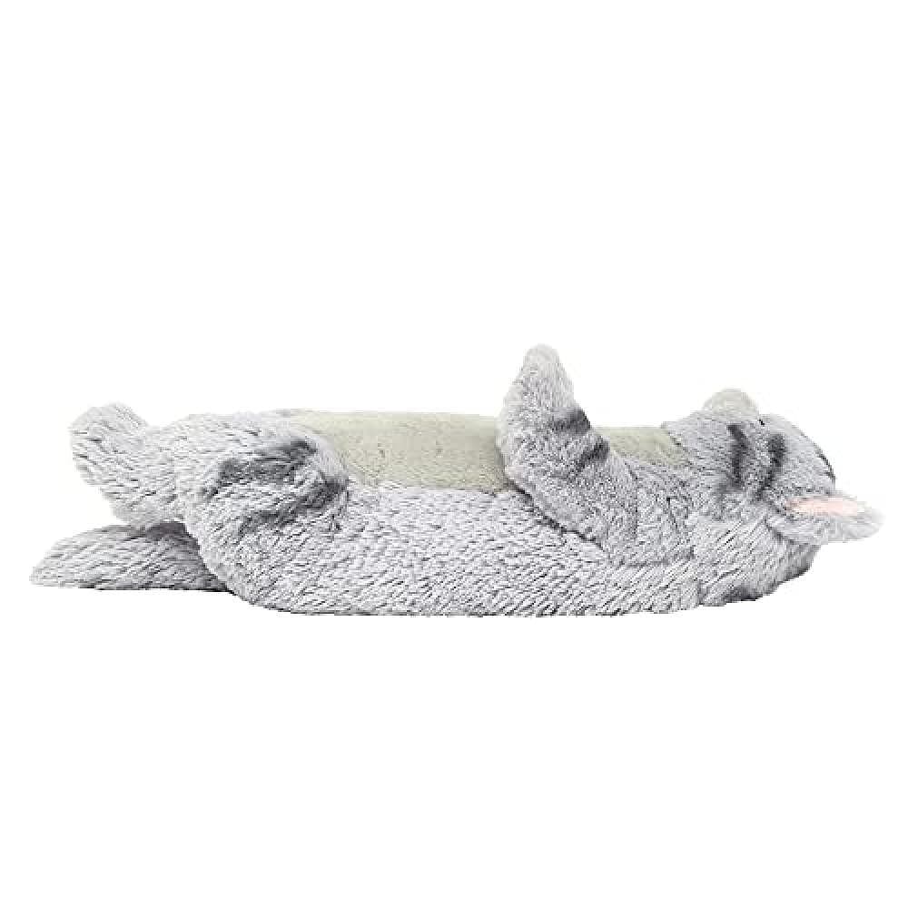 ぬいぐるみ猫 グレー おすわり寝そべり灰色の子猫ぬいぐるみ