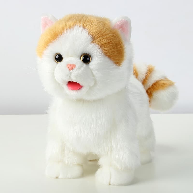 猫ぬいぐるみ 茶色 もふもふ癒し子猫