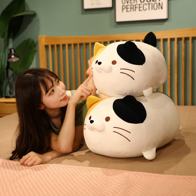 猫ぬいぐるみ もちもち抱き猫 癒しのまどろみ
