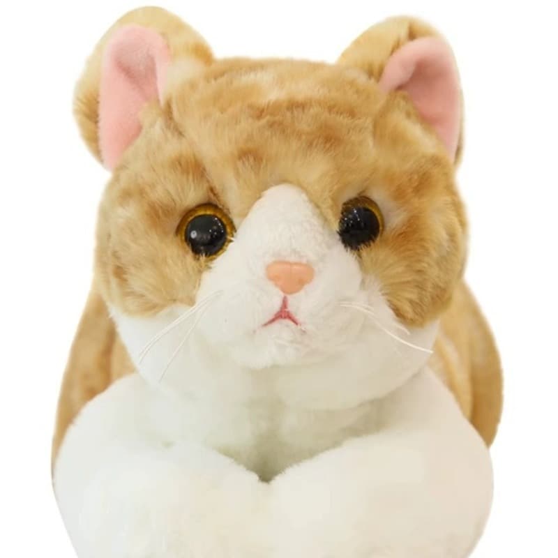 ごろん姿がかわいいトラ茶猫ぬいぐるみ