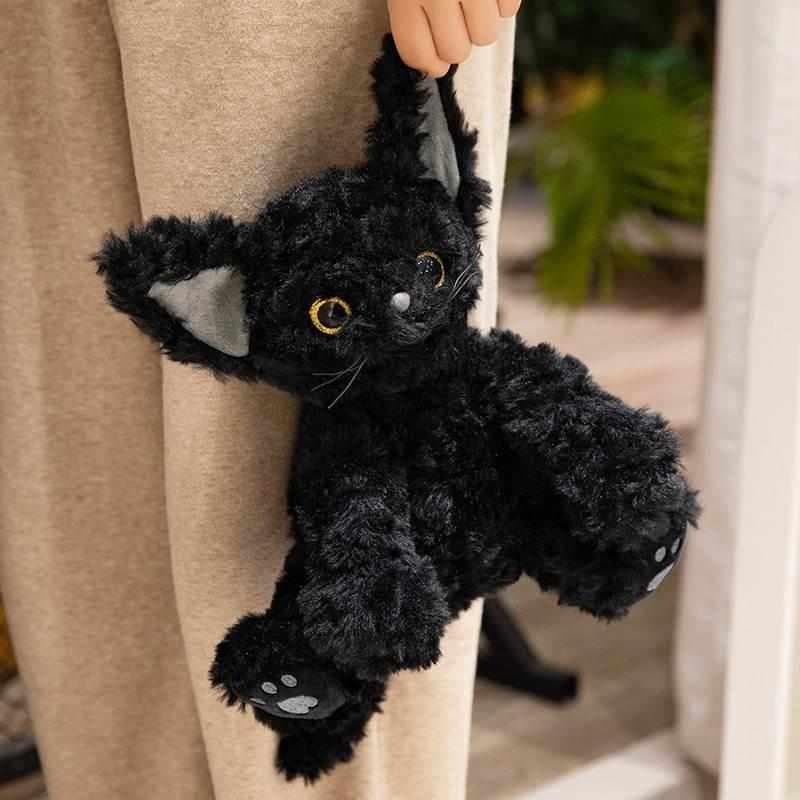猫ぬいぐるみ 黒猫 もふもふ魔法の子猫ぬいぐるみ