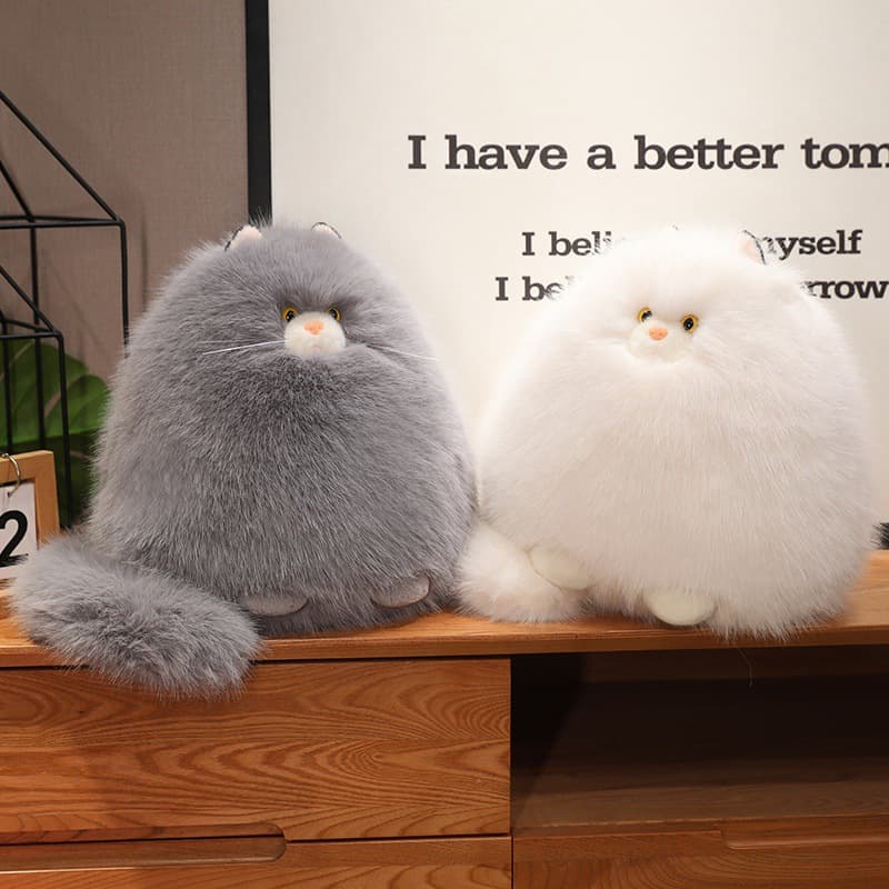 猫ぬいぐるみ 白色 ふわもこ雪うさぎ