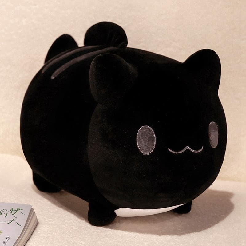 猫ぬいぐるみ 黒色 まんまる癒しの黒猫