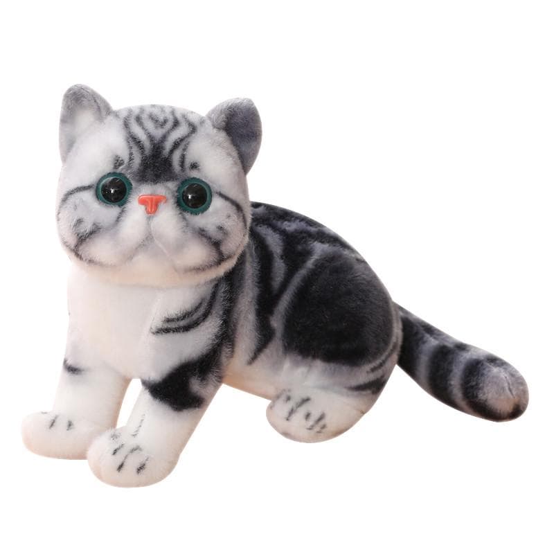 猫ぬいぐるみ 茶色 もふもふ癒しのお昼寝ぬいぐるみ