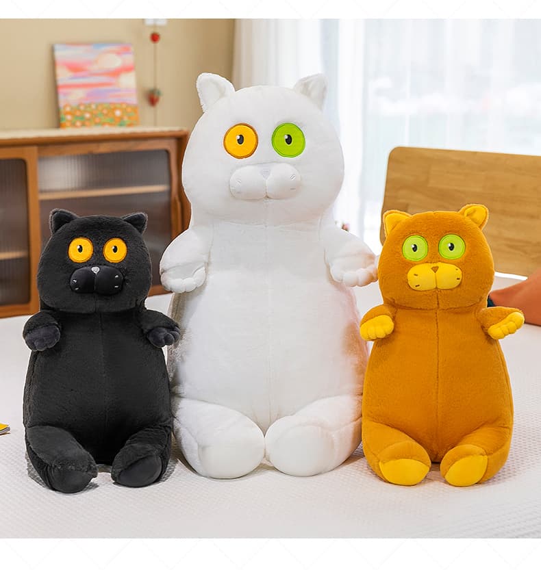 猫ぬいぐるみ オッドアイの癒し猫ぬいぐるみ