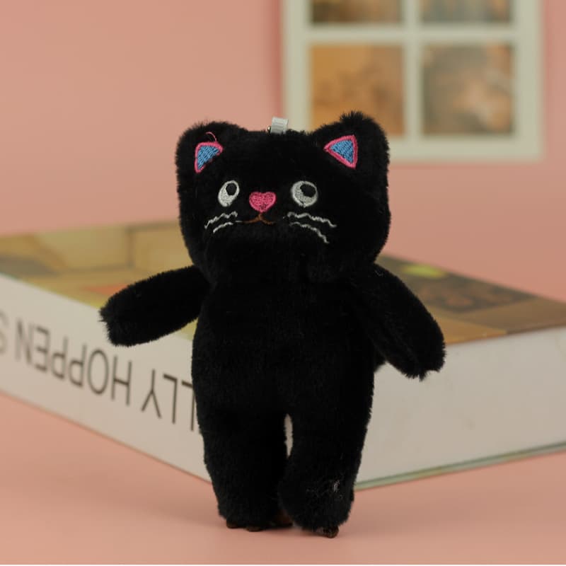 猫ぬいぐるみ 黒猫 ふわもふ夜猫ぬいぐるみ