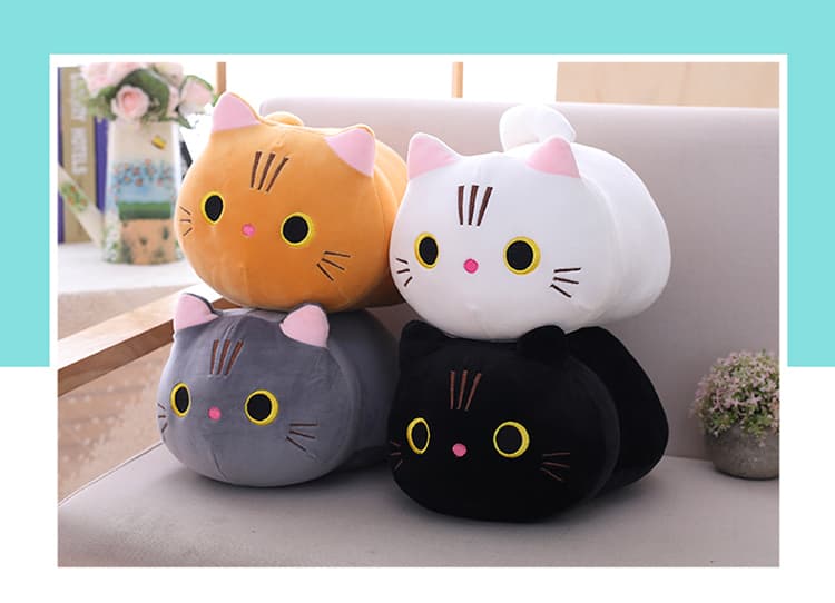 猫ぬいぐるみ ふわふわ抱き枕猫ちゃんぬいぐるみ