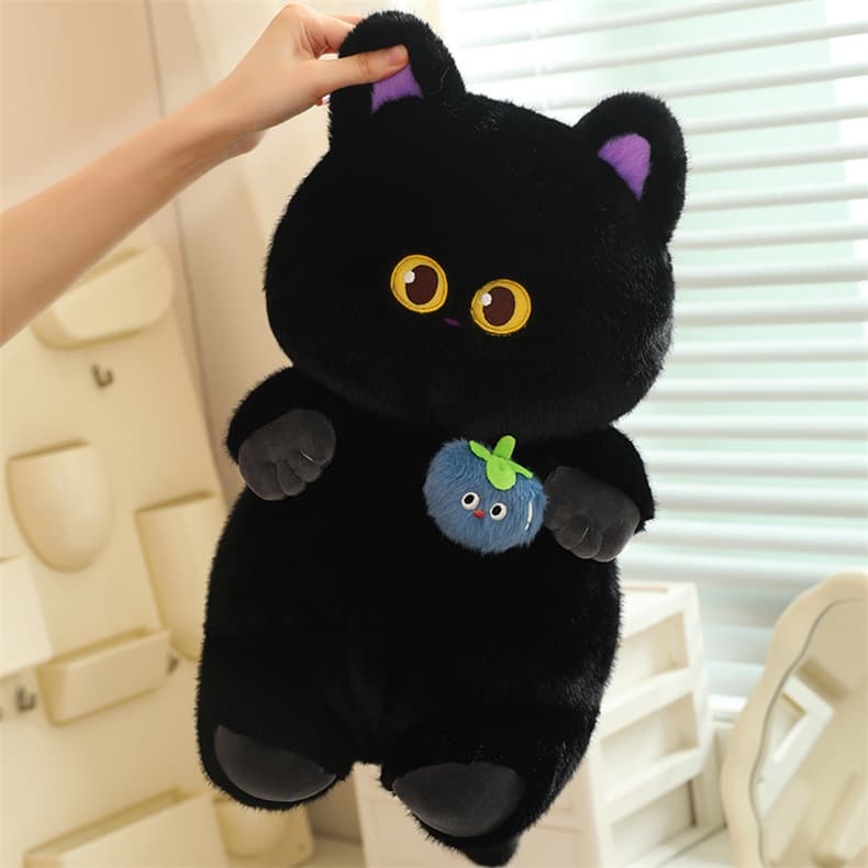 猫ぬいぐるみ 黒猫 まんまる瞳の夜空ぬいぐるみ