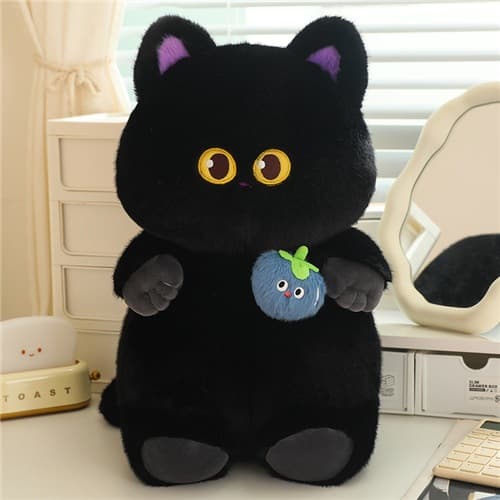 猫ぬいぐるみ 黒猫 まんまる瞳の夜空ぬいぐるみ