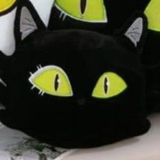 猫ぬいぐるみ 黒猫 まんまるフェイスねこぬいぐるみ