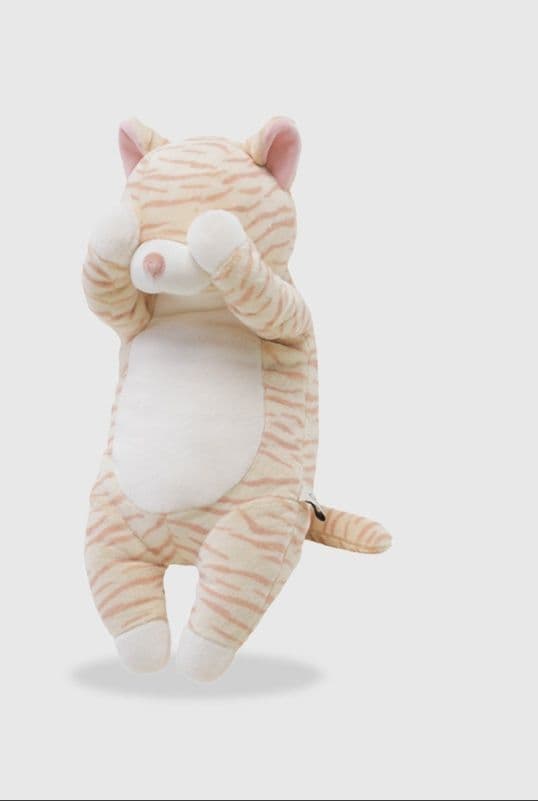 猫ぬいぐるみ 茶色 お昼寝ゆめ見るトラネコちゃん