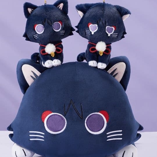 猫ぬいぐるみ 原神風まん丸お座り子猫ちゃんぬいぐるみ